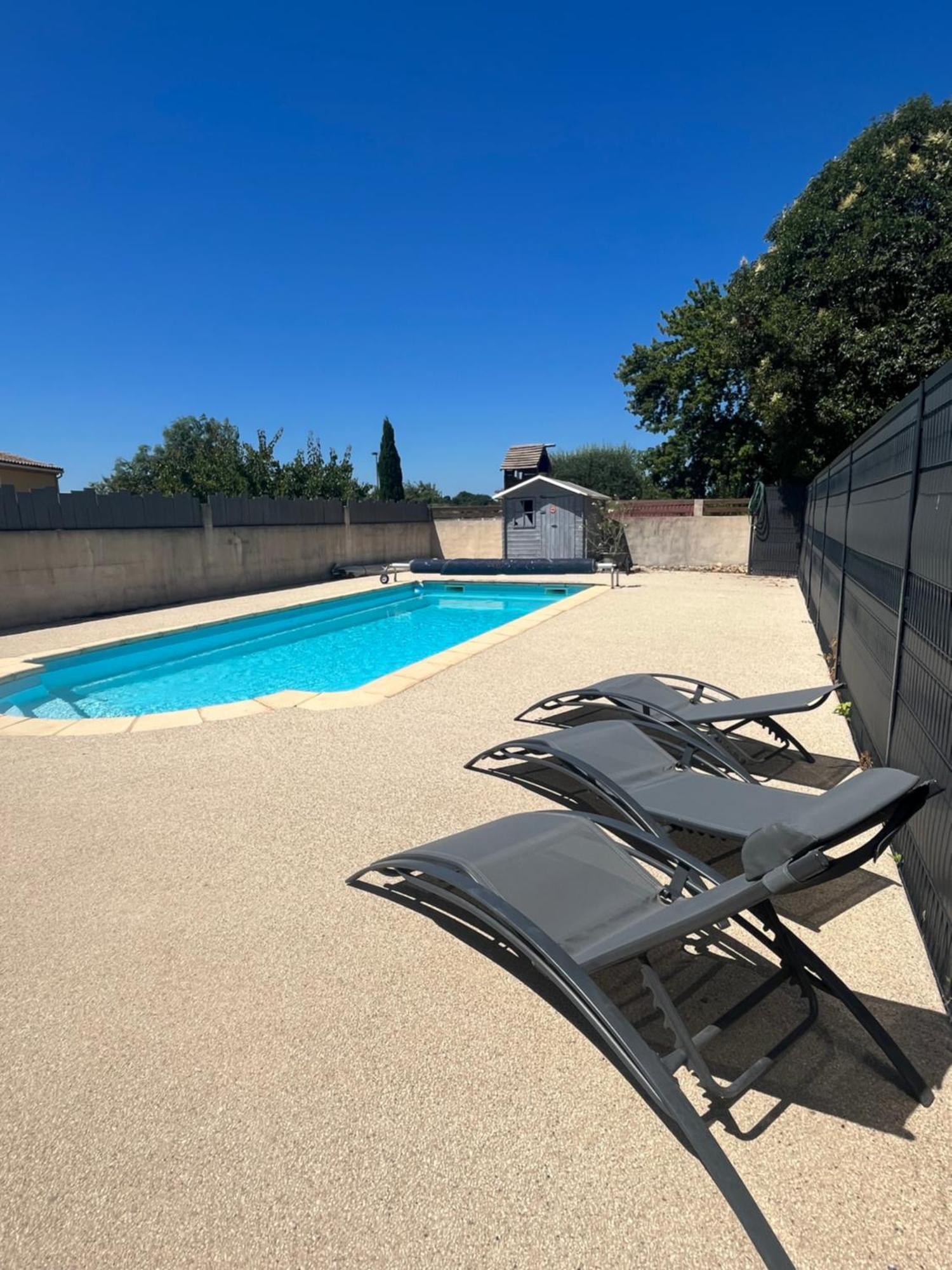 Studio Menthe-Clim-Terrain De Petanque-Piscine Collective Saint-Paul-Trois-Chateaux Εξωτερικό φωτογραφία